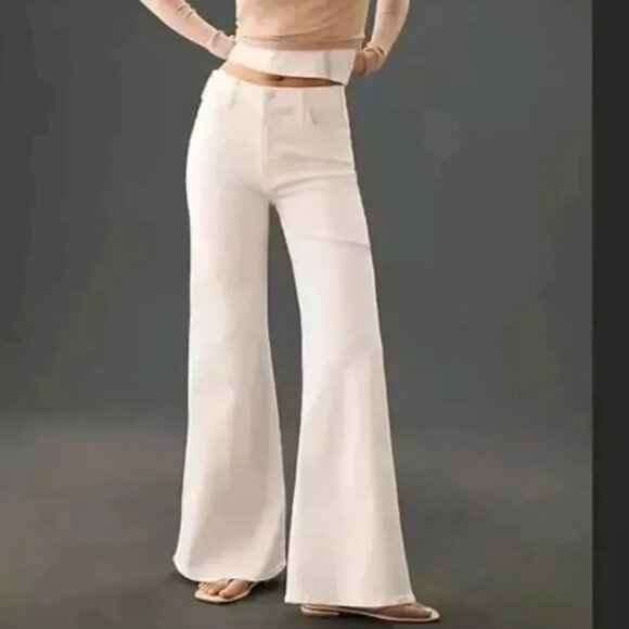 MOTHER DENIM The Roller Wide Leg Fray Jeans 27 - Picture 2 of 4